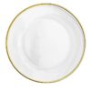 Gold - Rimmed Glass Charger
