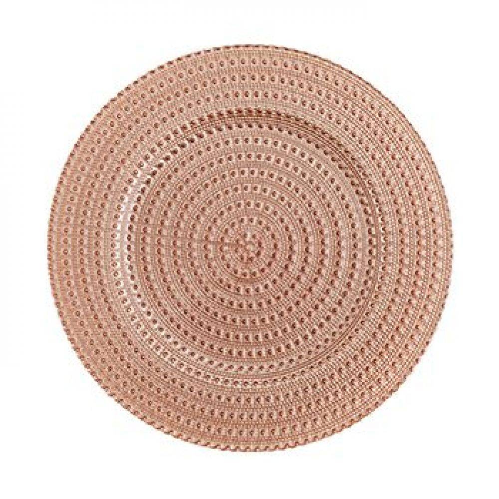 Blush - Glitz Glass Charger