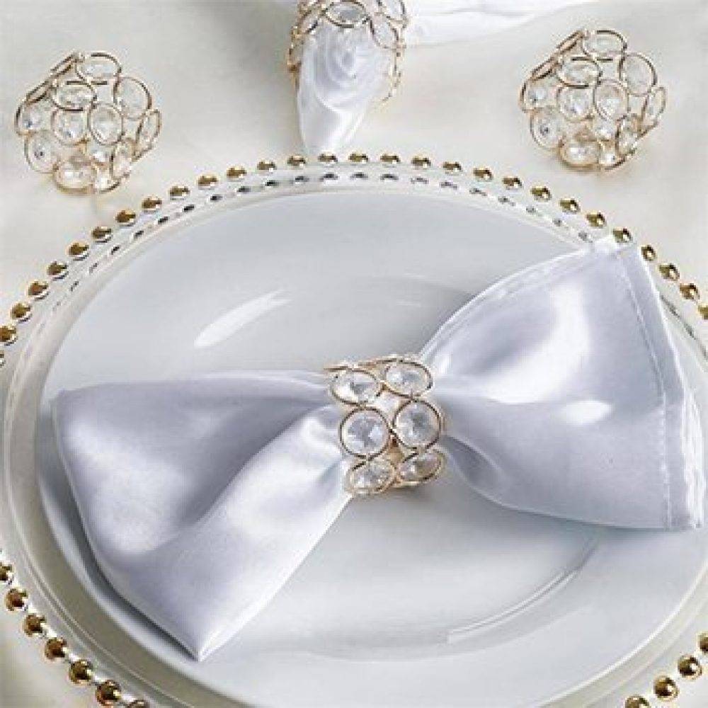 Gold - Crystal Napkin Ring