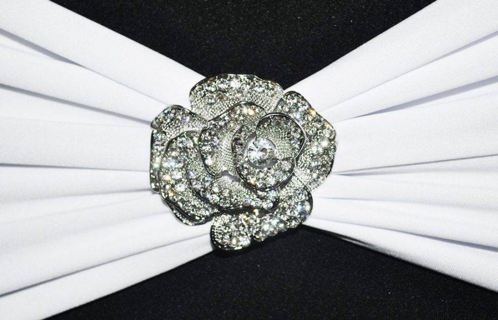 Rose Rhinestone - Brooch
