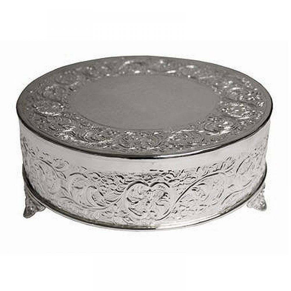 Silver - Round Cake Stand - 14'