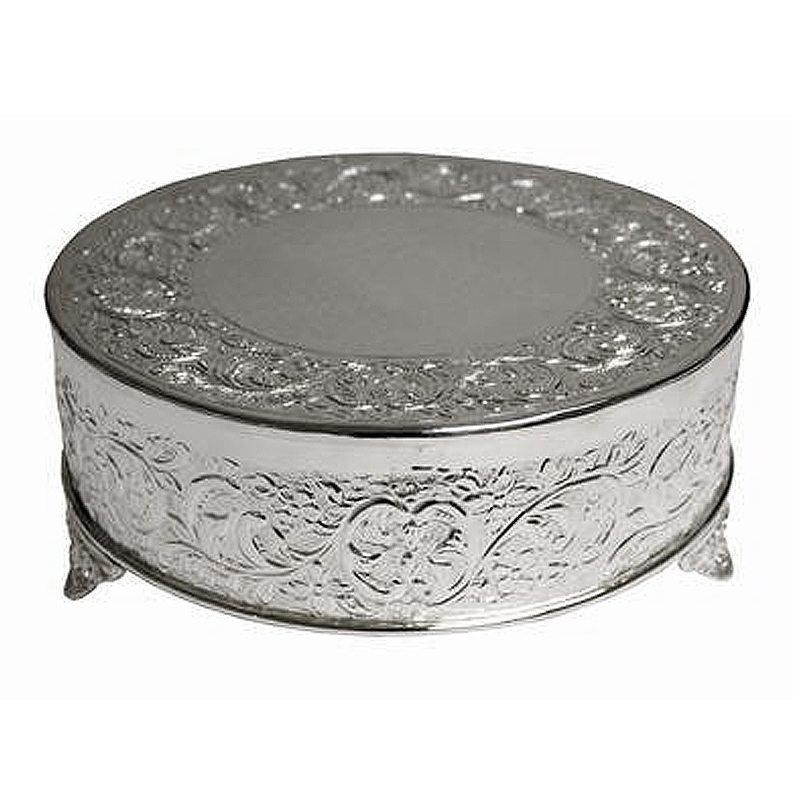 Silver - Round Cake Stand - 14' – What's the Occasion