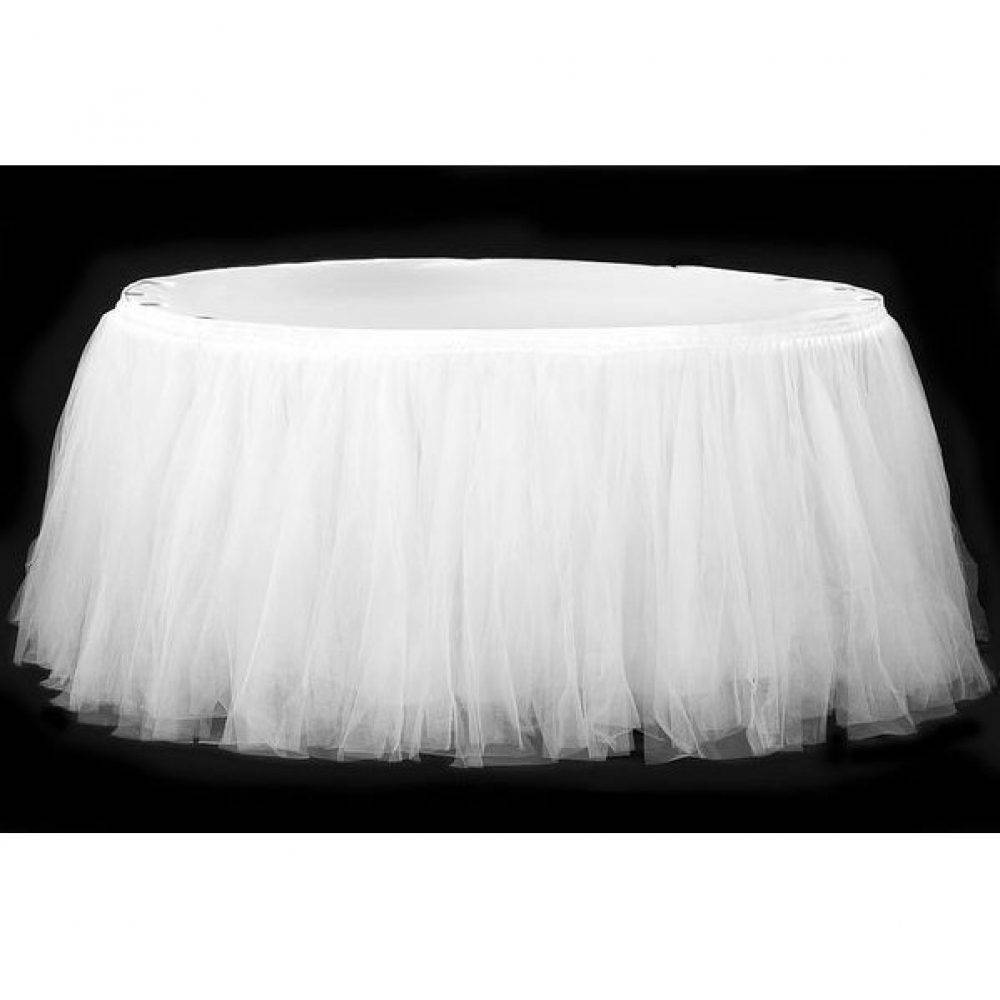 White - Chiffon Skirt