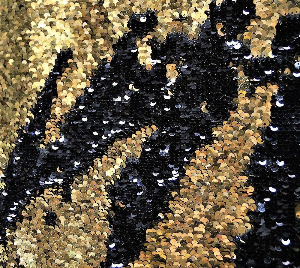 Mermaid Sequin - Black / Gold