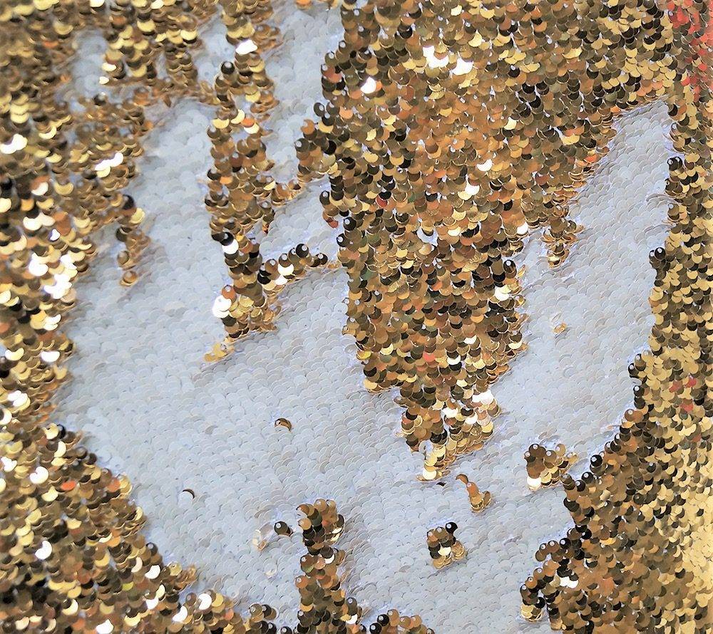 Mermaid Sequin - Gold White