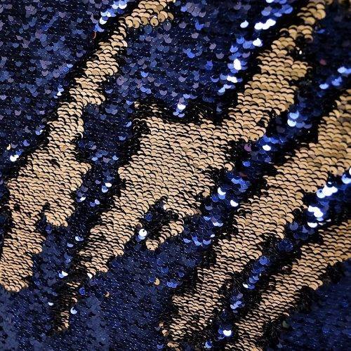 Mermaid Sequin - Navy Rose Gold