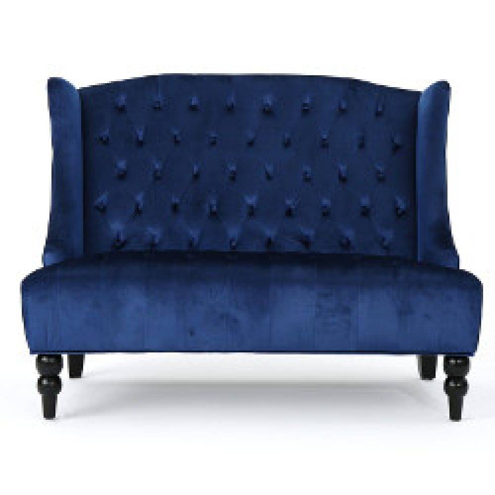 Navy / Royal - Velvet Settee