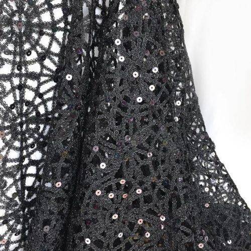 Chain Lace Overlay - Black