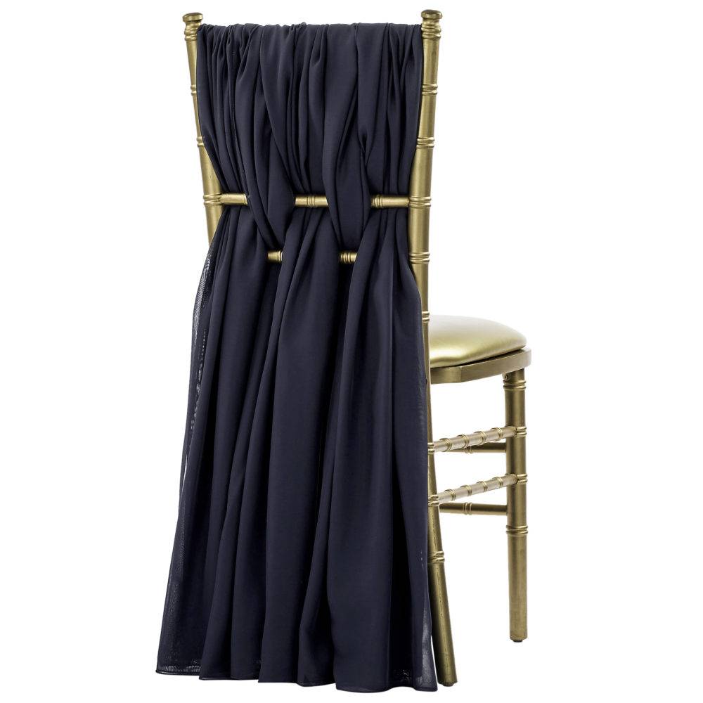 Navy - Chiffon Sash (Per Sash, 5 Sashes As Pictured)