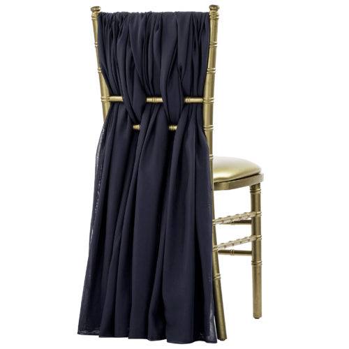 Navy - Chiffon Sash (Per Sash, 5 Sashes As Pictured)