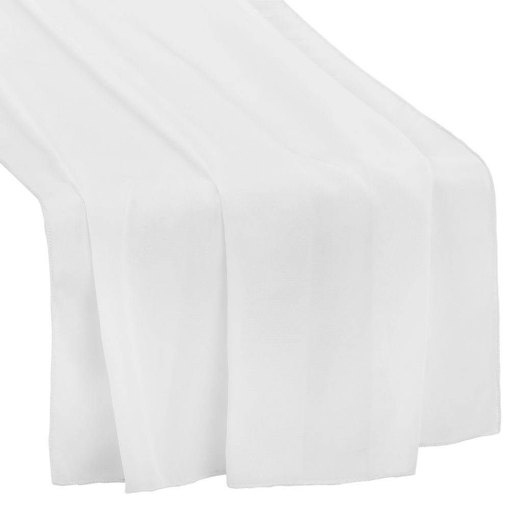White - Chiffon Runner