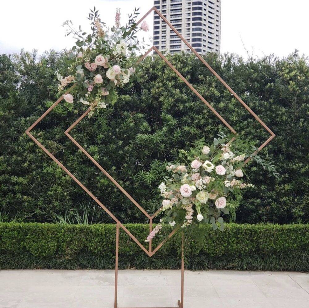 Metal - Diamond Backdrop - 8ft (Floral Separate) - Image 4
