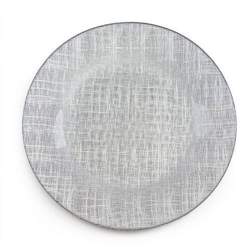 Silver - Mesh Glass Charger