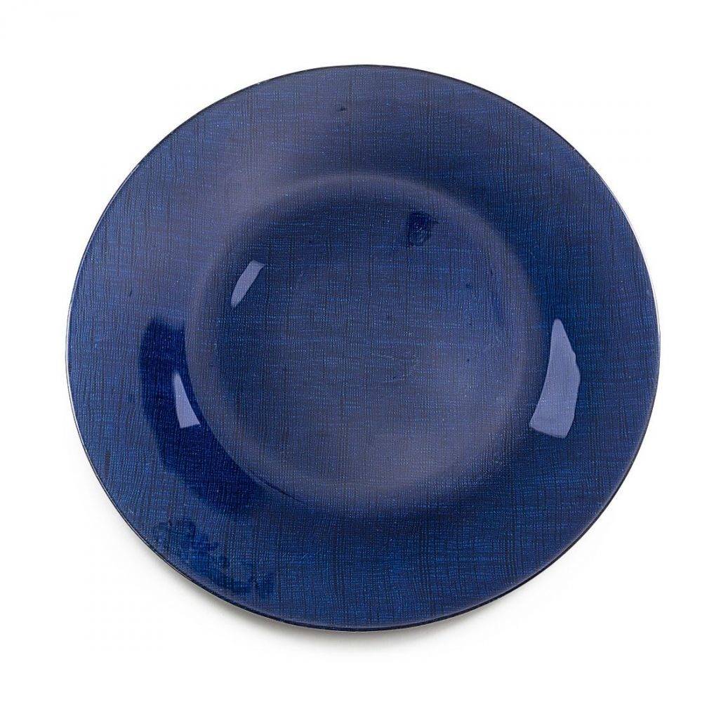 Navy / Royal - Mesh Glass Charger
