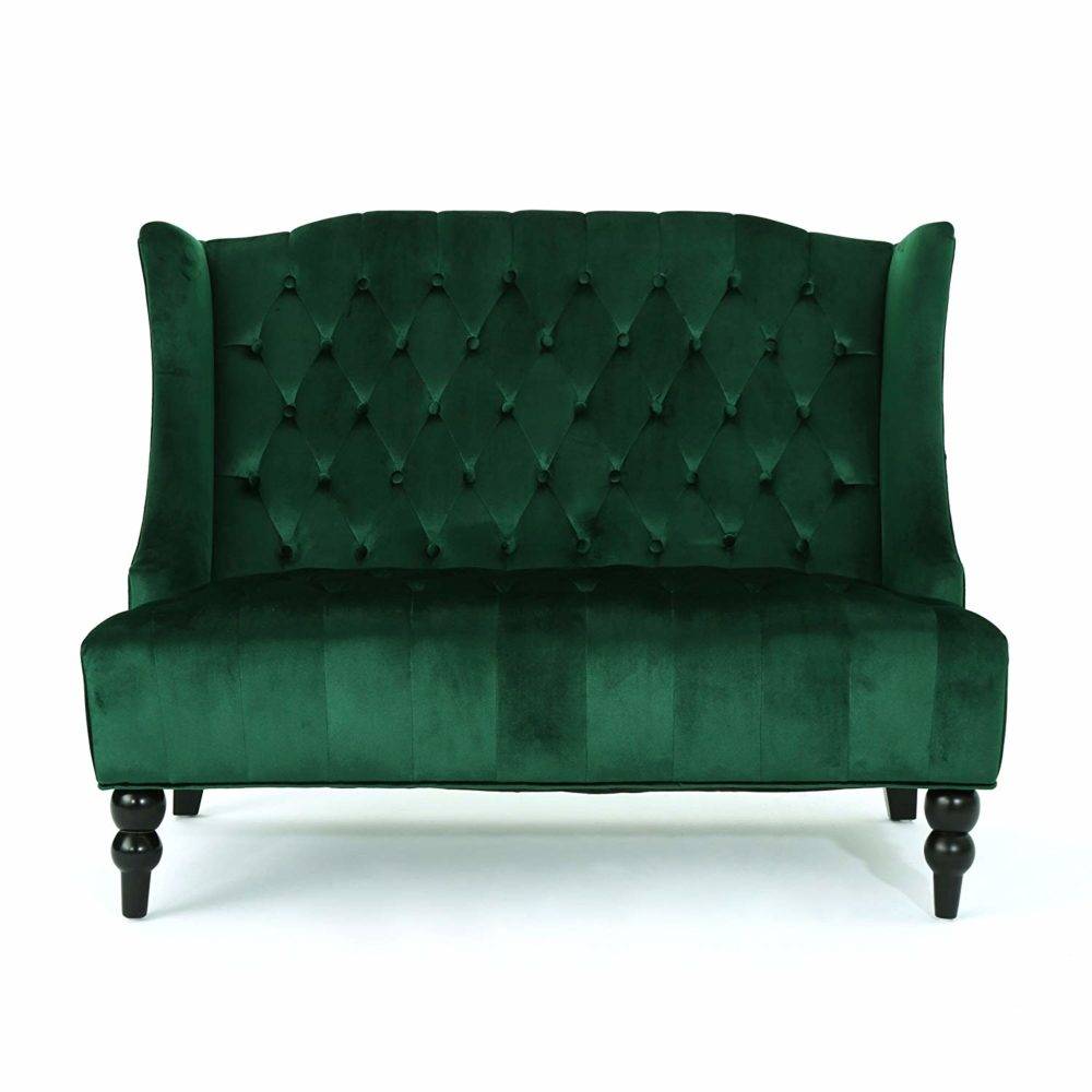 Emerald / Hunter - Velvet Settee