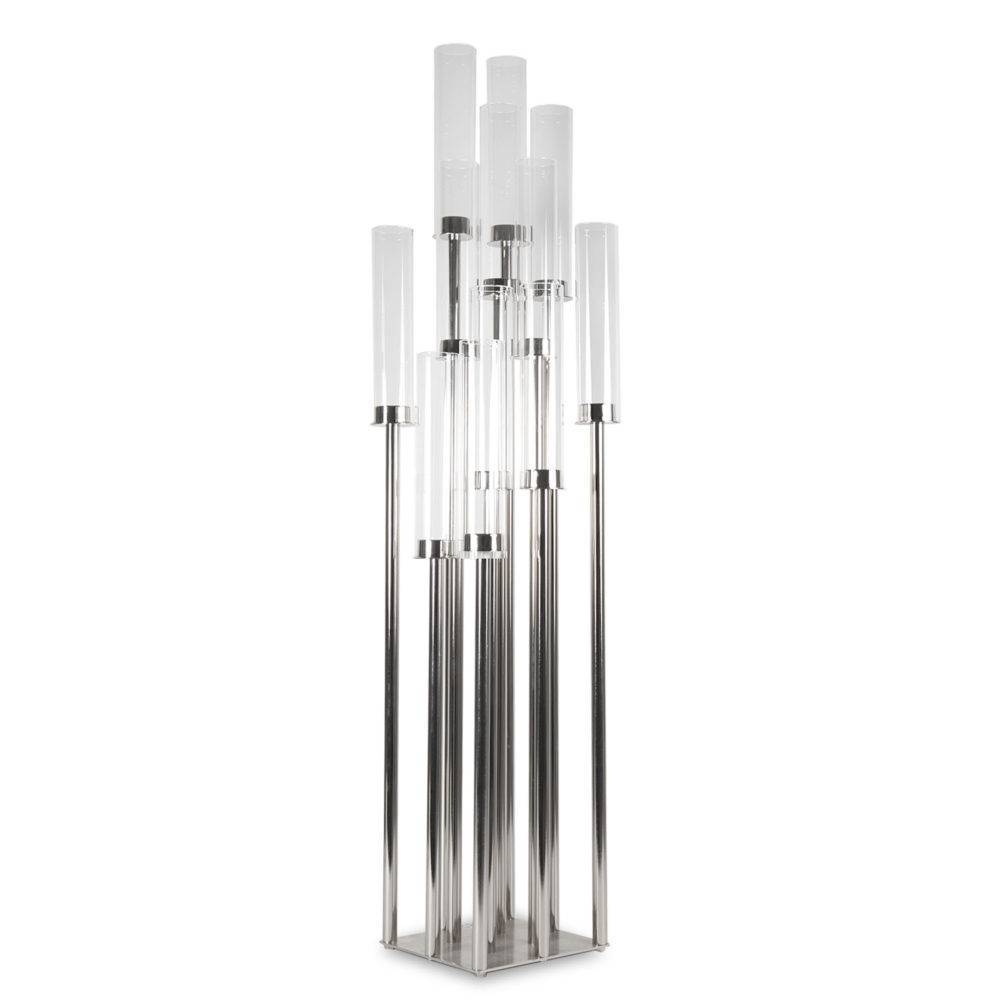 Silver - Multi Arm Candle Centerpiece