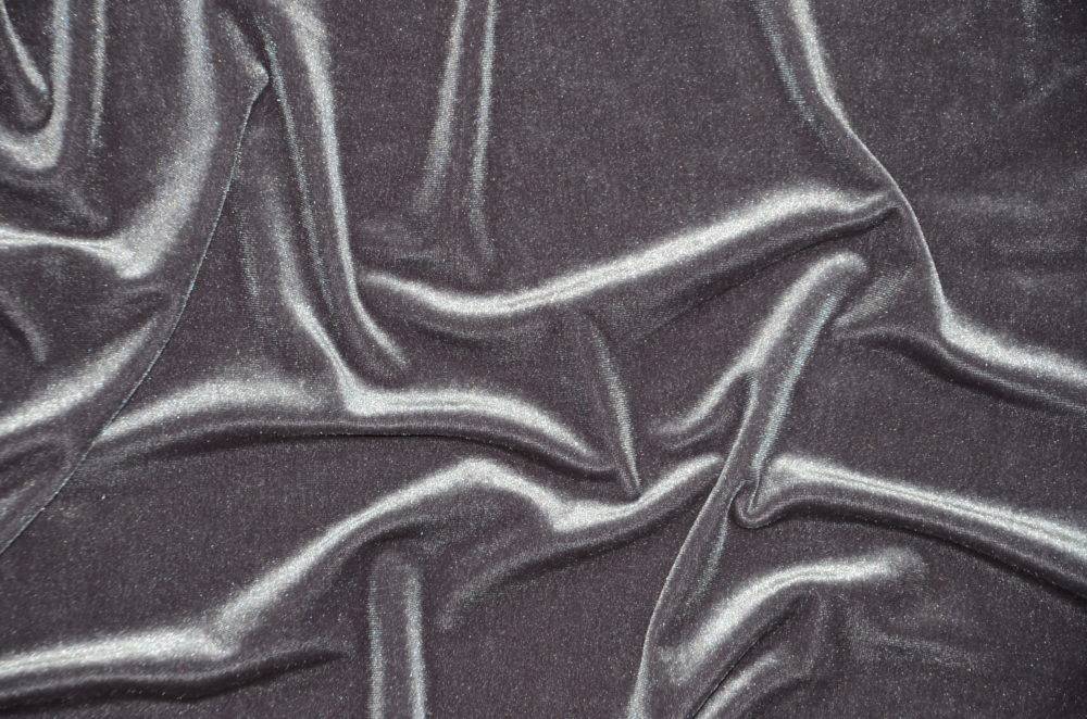 Rich Shiny Velvet - Charcoal
