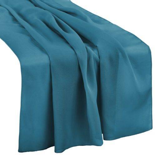 Teal/ Peacock Chiffon - Runner