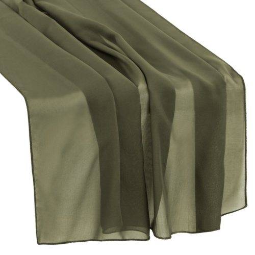 Olive Chiffon - Runner
