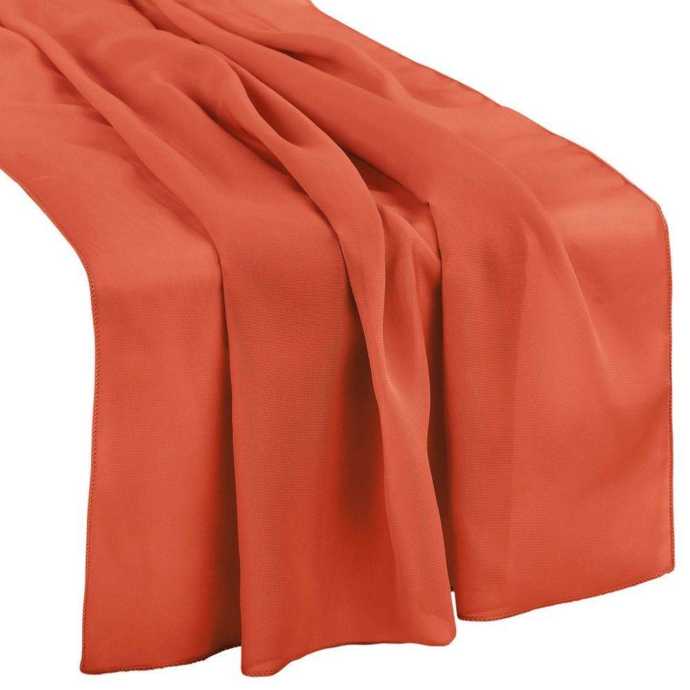 Burnt Orange Chiffon - Runner