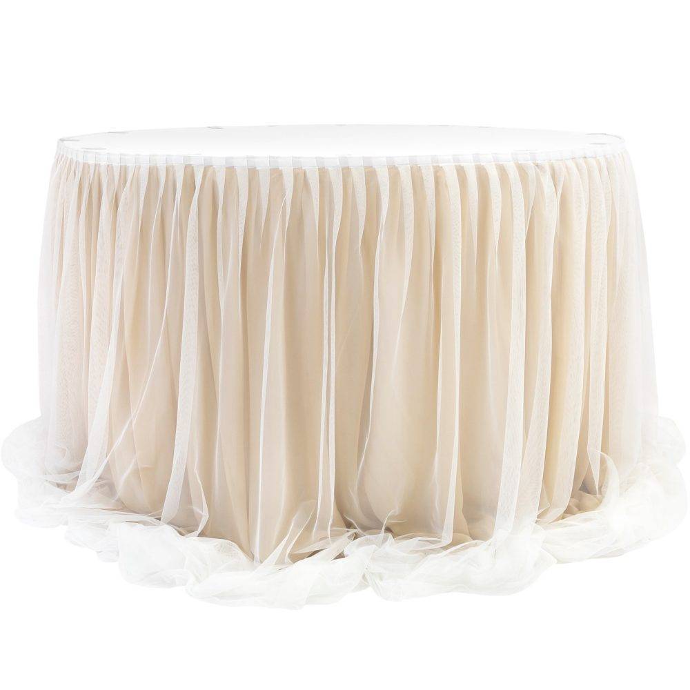 Chiffon Skirt - Champagne