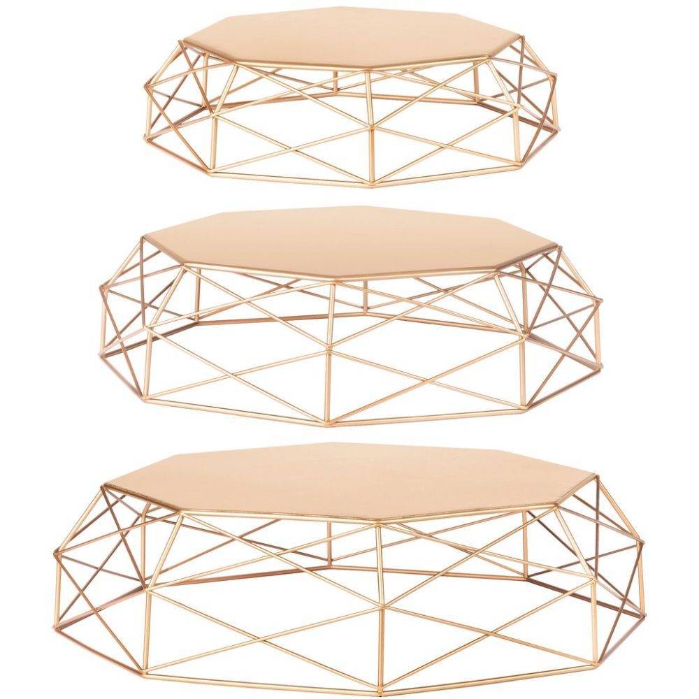 Gold - Geometric Cake Stands