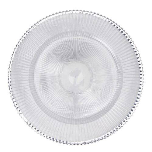 Silver - Pharaoh Glass Charger
