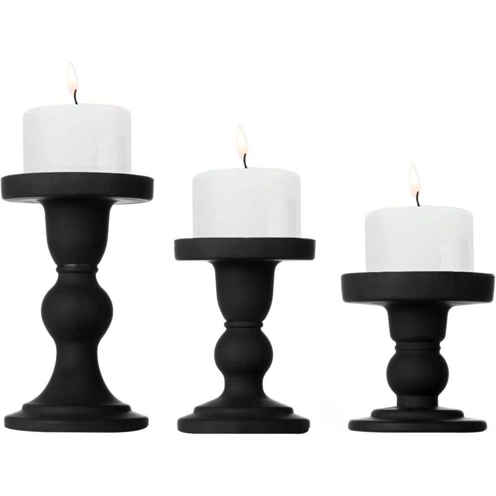 Black - Trio Candleholder