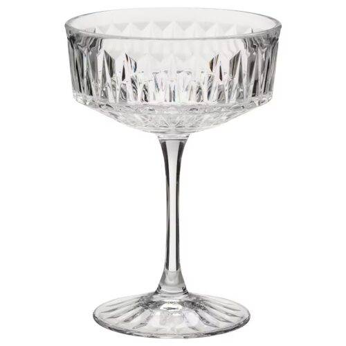 Clear Crystal Cut - Champagne / Martini Coupe