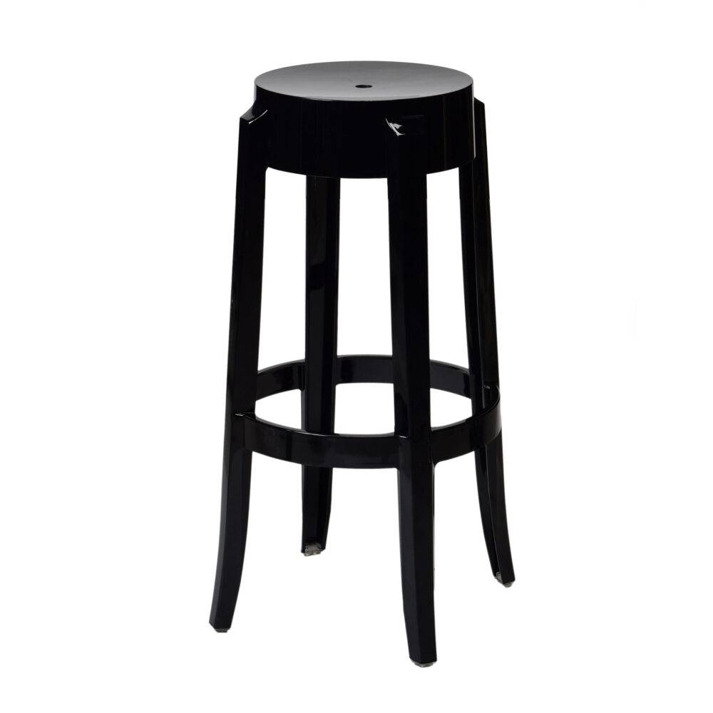 Black - Bar Stool (Matching Ghost Chair Available)