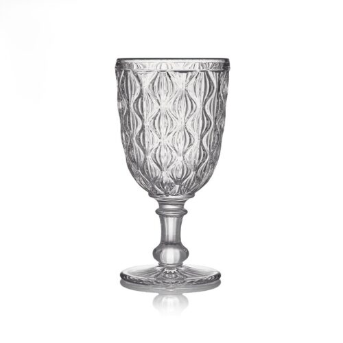 Clear - Peacock Goblet (Pre Order Required / See Sample In Showroom)