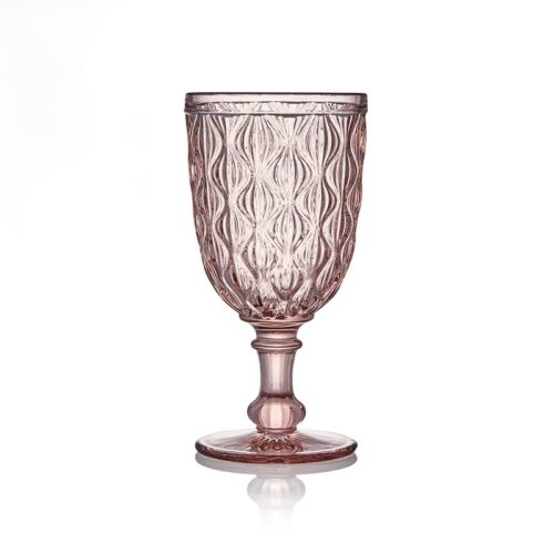 Blush / Pink - Peacock Goblet (Pre Order Required / See Sample In Showroom)