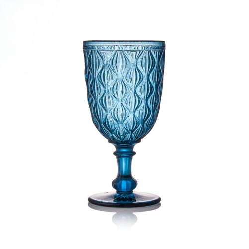 Sapphire - Peacock Goblet (Pre Order Required / See Sample In Showroom)