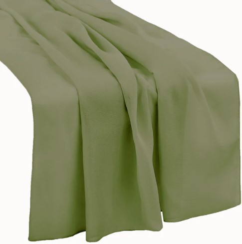 Dark Green Chiffon - Runner