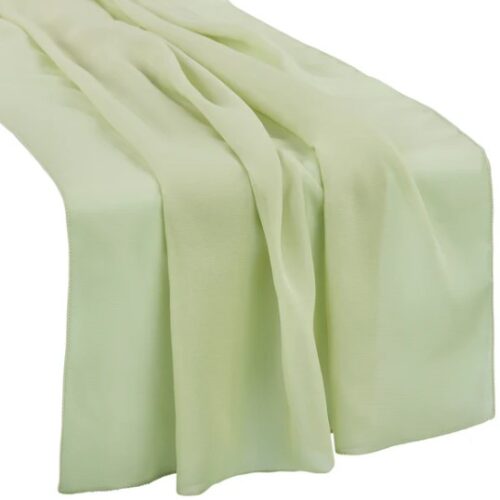 Sage Green Chiffon - Runner