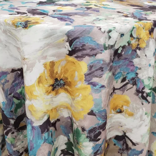 Canvas Floral - Blue