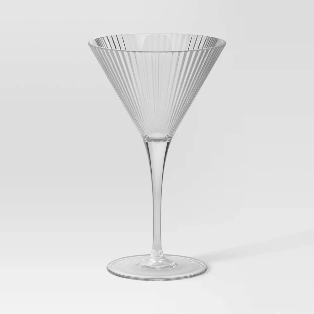 Clear - Riviera Ribbed (Martini)