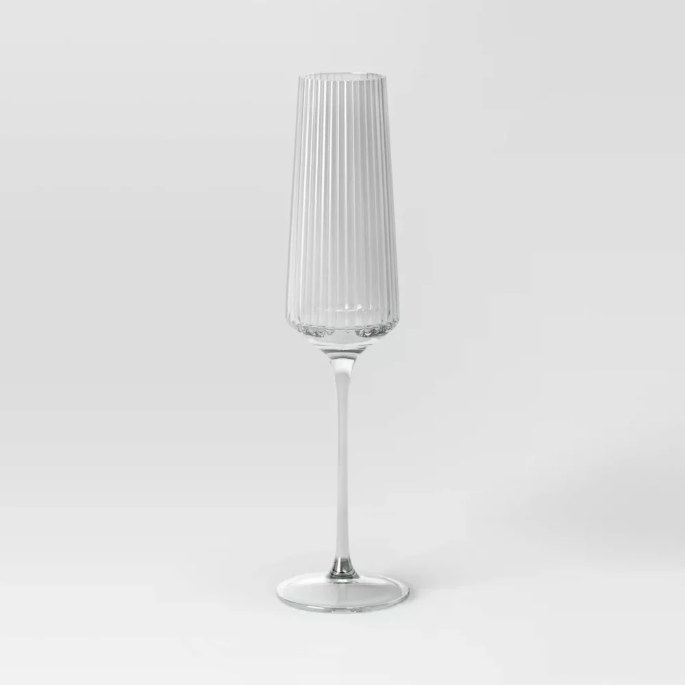 Clear - Riviera Ribbed (Champagne)