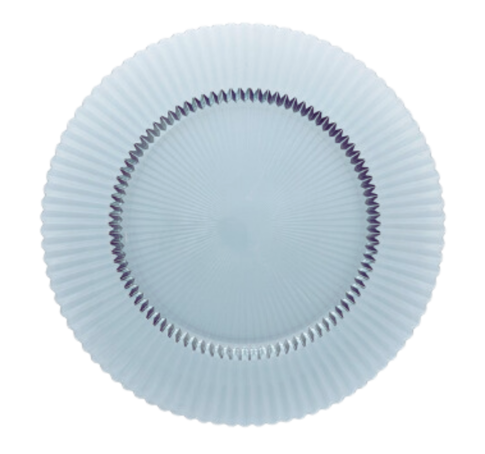 Archie - Dusty Blue Glass Charger