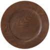 Faux Wood Charger - Dark Walnut