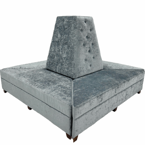 Dusty Blue - Velvet Empire Ottoman/Sectional
