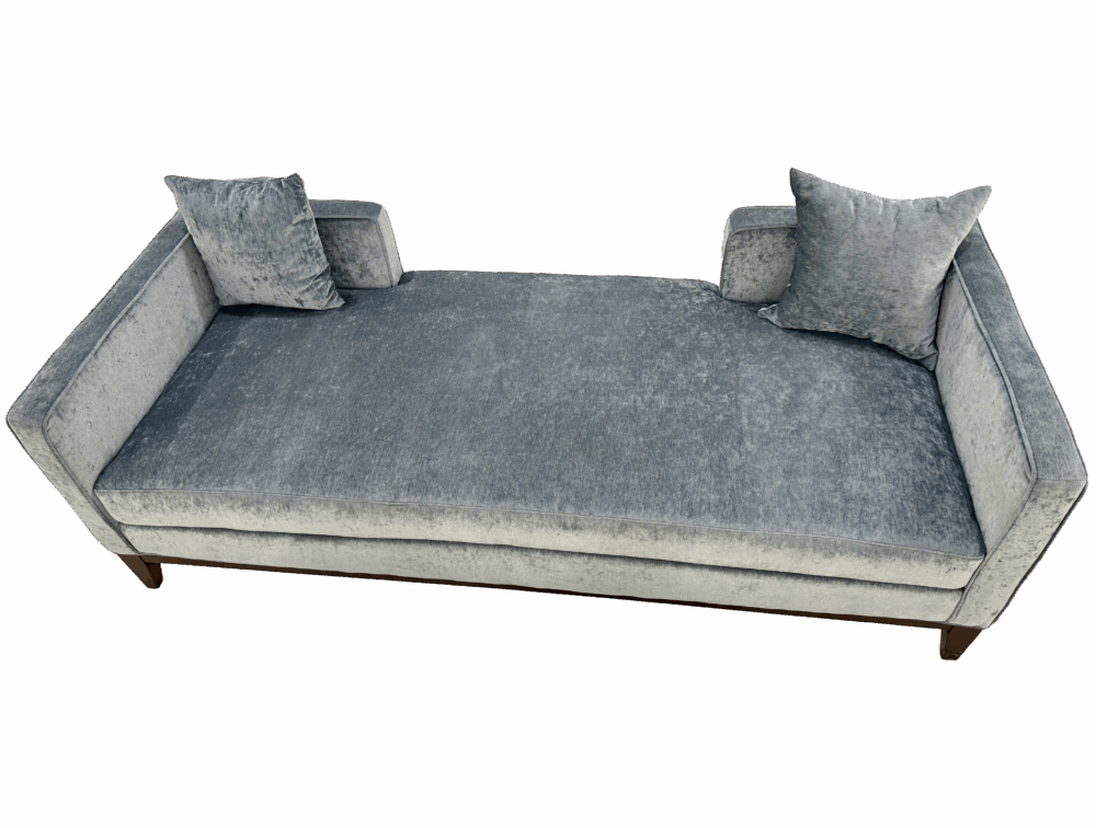 Dusty Blue - Velvet Empire Sofa - Image 4