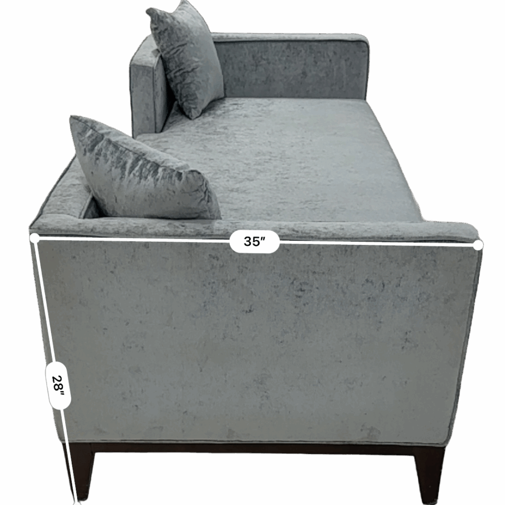 Dusty Blue - Velvet Empire Sofa - Image 2