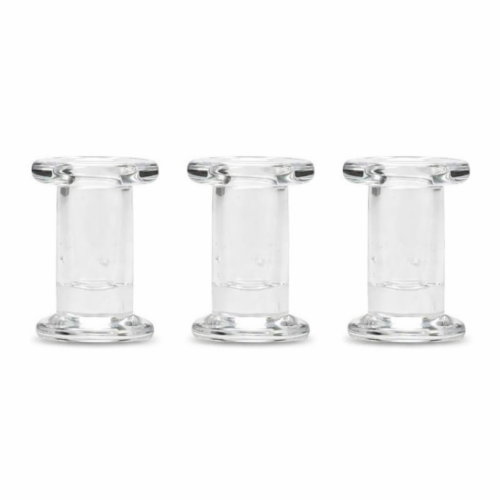 Clear - 3" Glass Taper Trio